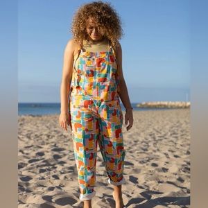 Claire Ritchie x Lucy and Yak Ari Print Dungarees size US 20 Plus Size